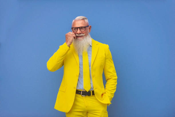 istock Stylish hipster senior man 1183565378