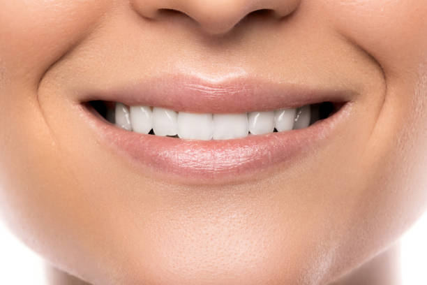 istock Beautiful female smile 1183566343