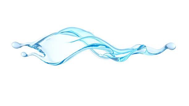 istock Beautiful, elegant splash of water. 3d illustration, 3d rendering. 1183568863