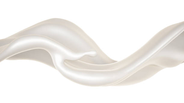 istock A beautiful, elegant splash of milk. 3d illustration, 3d rendering 1183568891