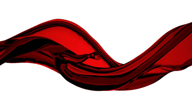istock A beautiful, elegant splash of red liquid. 3d illustration, 3d rendering 1183569030