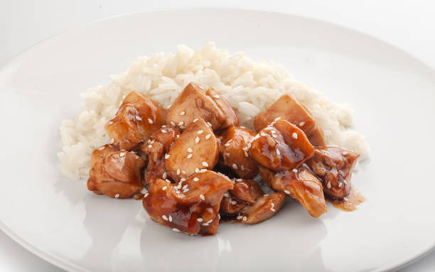 istock Chicken teriyaki on rice 1183570368