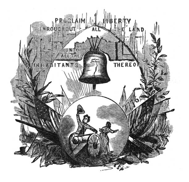 geschichte der vereinigten staaten - liberty bell - revolution - liberty bell stock-grafiken, -clipart, -cartoons und -symbole