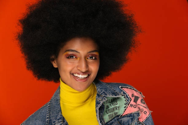 istock Beautiful afro woman 1183574027