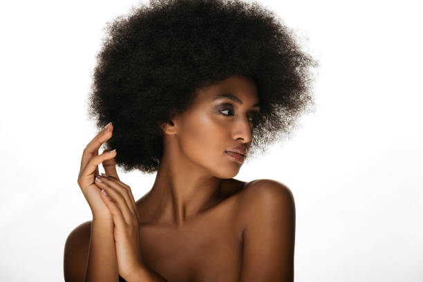 istock Beautiful afro woman 1183574325