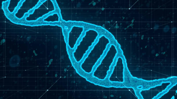 Séquence d'ADN. Structure de code d'ADN. Génome et modification - Photo