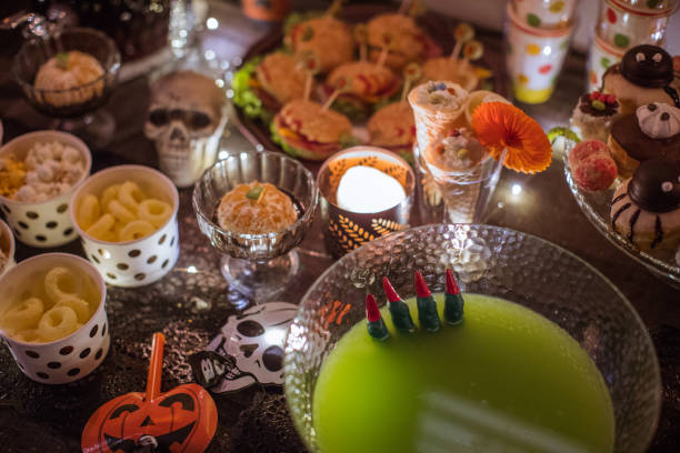 istock Halloween food table 1183577605