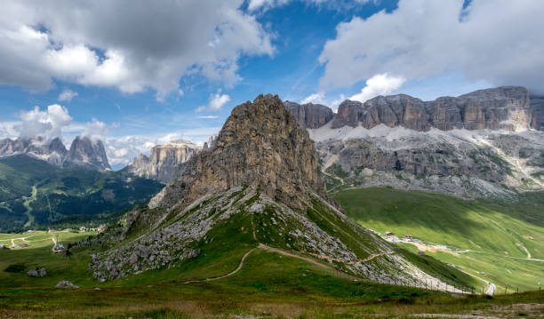 istock Panoramic view of the Italian Dolomites 1183580099