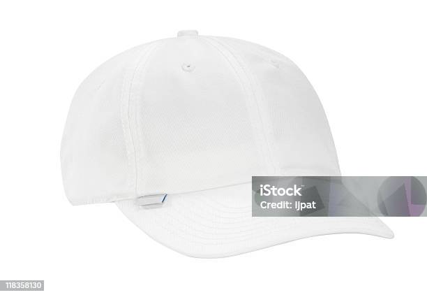 Bianco Cappellino Da Baseball - Fotografie stock e altre immagini di Attrezzatura - Attrezzatura, Attrezzatura sportiva, Berretto
