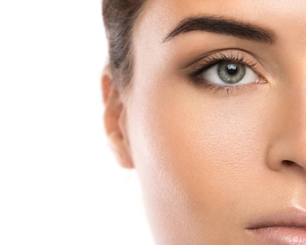 istock Half of female face 1183585381