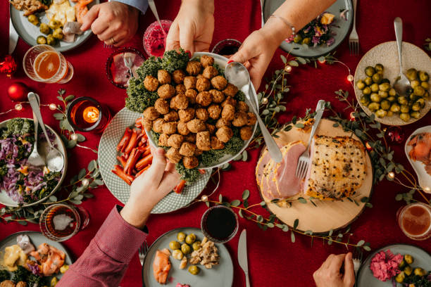 istock Christmas Food Smorgasbord 1183586646