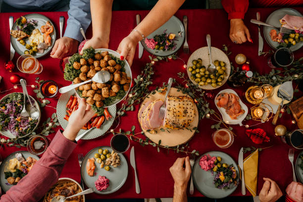 istock Christmas Food Smorgasbord 1183586684