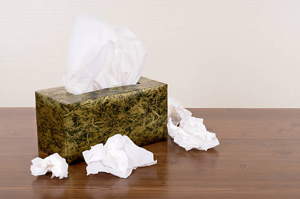 조직 꽂이 - tissue box flu virus kleenex 뉴스 사진 이미지