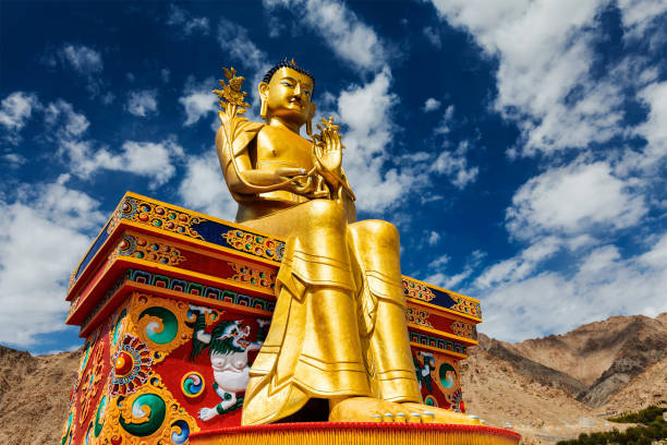 istock Buddha Maitreya statue in Ladakh, India 1183593128