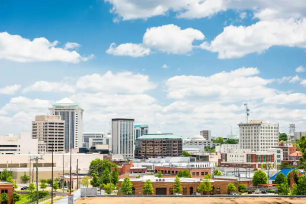 Montgomery, Alabama, USA downtown skyline in the afternoon.