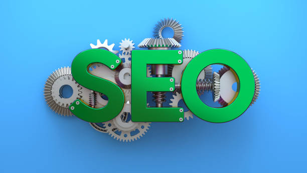 search engine optimization (seo) concept - communication marketing dictionary global communications imagens e fotografias de stock