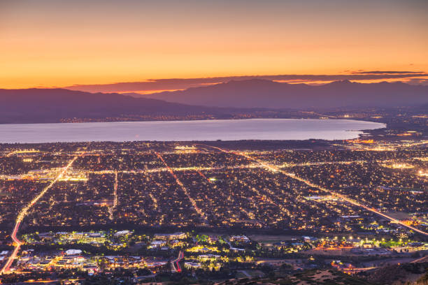 provo (utah) - squaw peak stock-fotos und bilder