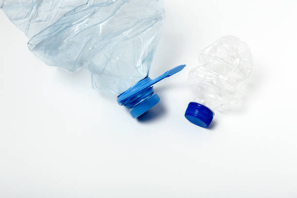 istock Plastic bottles to recycle. Knolling concept 1183595857