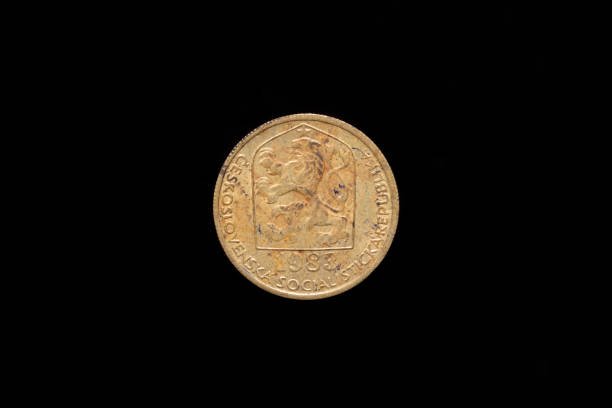 istock Old Czechoslovak 20 halier coin from 1983, obverse 1183599983