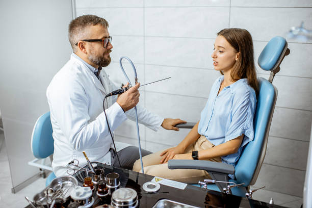 istock Endoscopic examination of ENT organs 1183605736