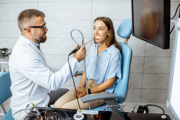 istock Endoscopic examination of ENT organs 1183605749