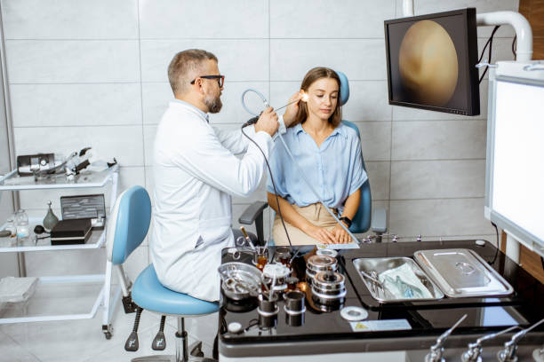 istock Endoscopic examination of ENT organs 1183605760