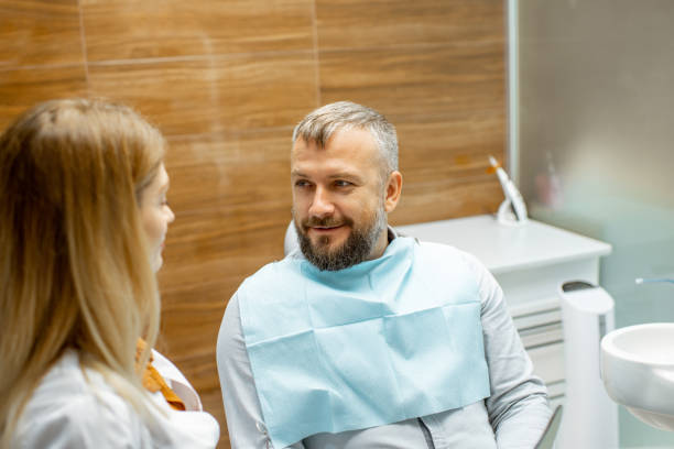 istock Patient and dentist during a medical consultation 1183608239
