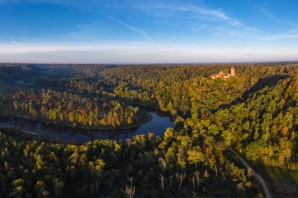 River Gauja next to Sigulda, Latvia
