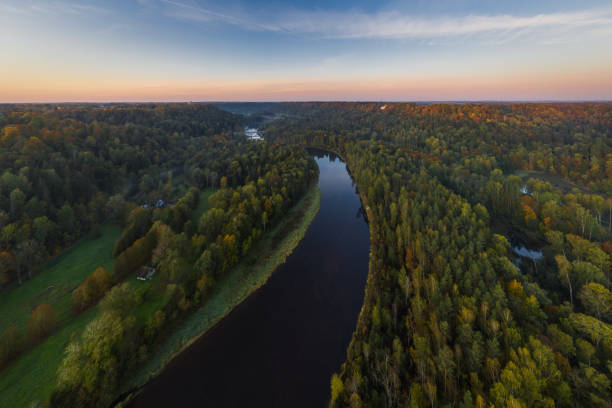 istock River Gauja next to Sigulda, Latvia 1183609571