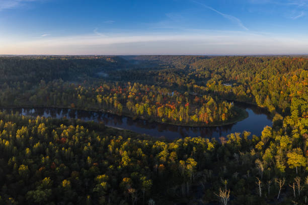 istock River Gauja next to Sigulda, Latvia 1183609601