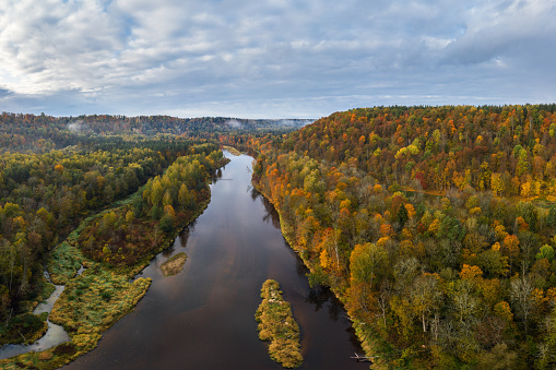 River Gauja next to Sigulda, Latvia