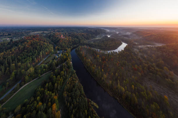 istock River Gauja next to Sigulda, Latvia 1183612214