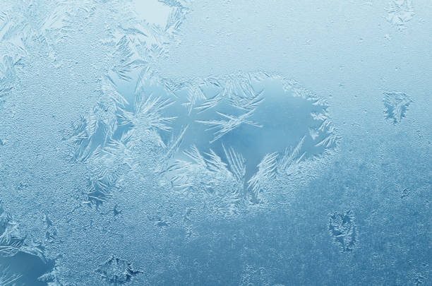 istock Abstract frosty pattern on glass, background texture 1183617760