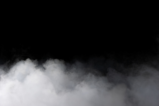 Niebla realista de nubes de humo de hielo seco photo