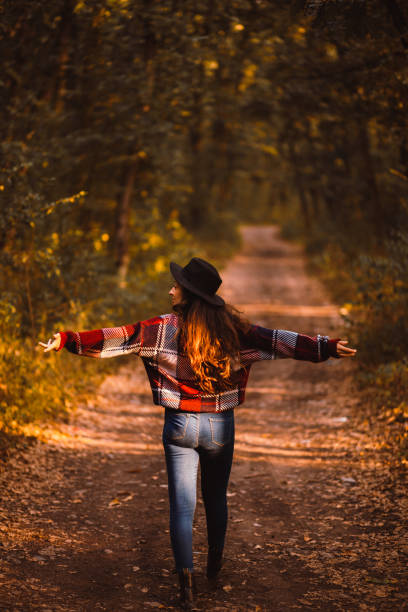 Autumn, Fashion Model, Forest, Change, Public Park