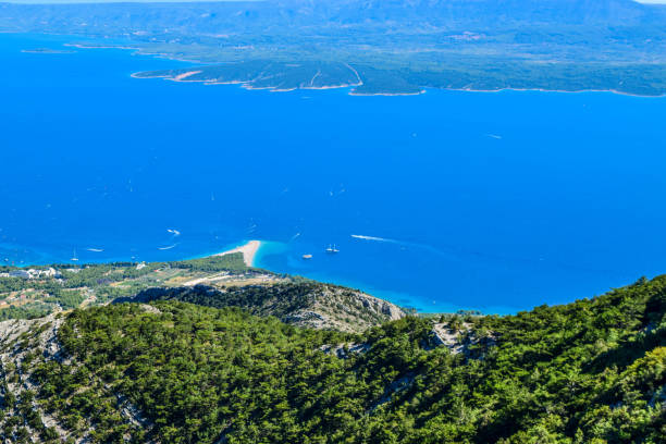 istock View of Zlatni Rat beach. 1183632368