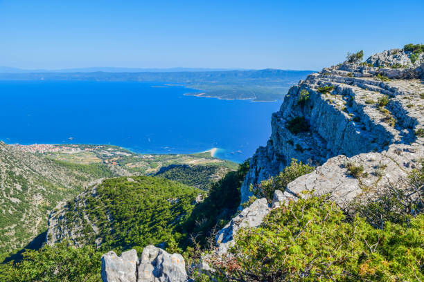 istock View of Zlatni Rat beach. 1183632436
