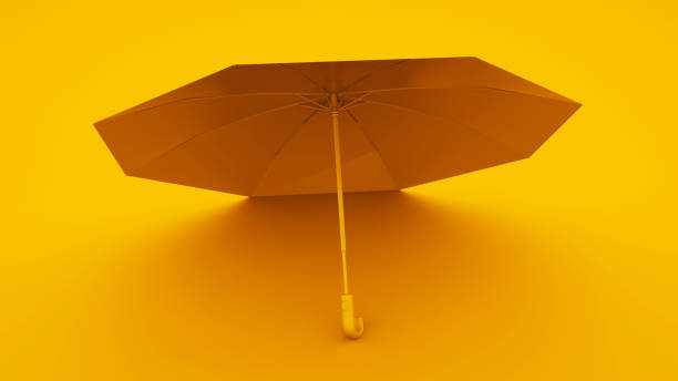 istock Yellow Umbrella. Summer concept. 3d illustration 1183634847
