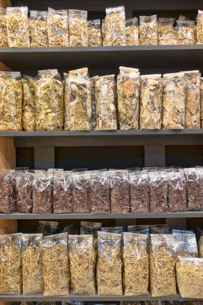 istock Various sorts of herbal dried tea leaves 1183642197