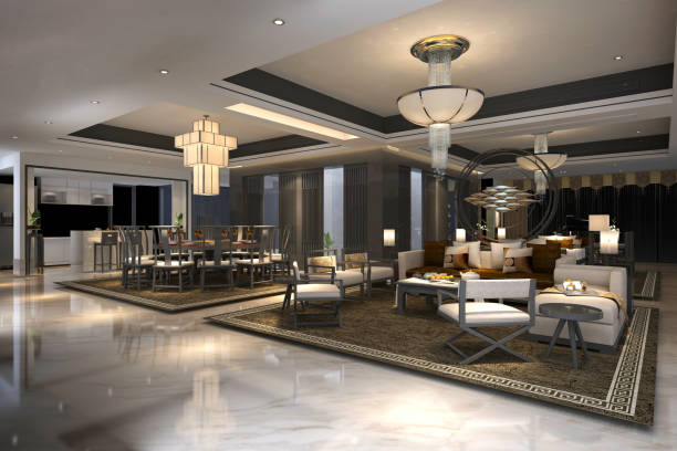 istock 3D Render of Living room 1183644096