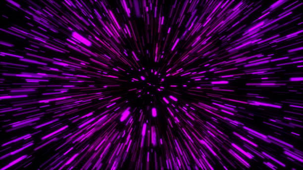 istock 3d rendering hyper jump into another galaxy. Speed of light, neon glowing rays in motion. Computer generated abstract modern cosmic background 1183644220