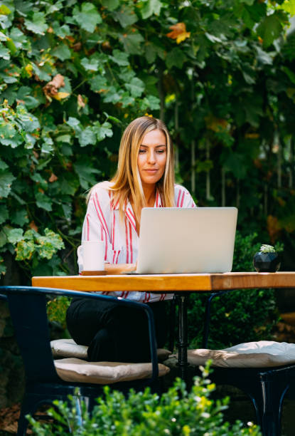 istock Freelance Beautiful Woman Working on Computer 1183646305