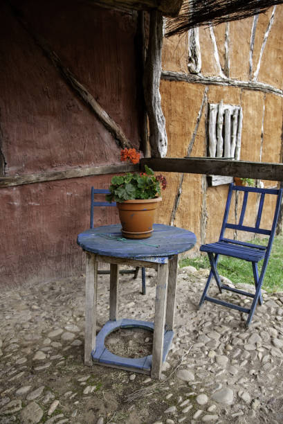 istock Old wooden houses 1183646343