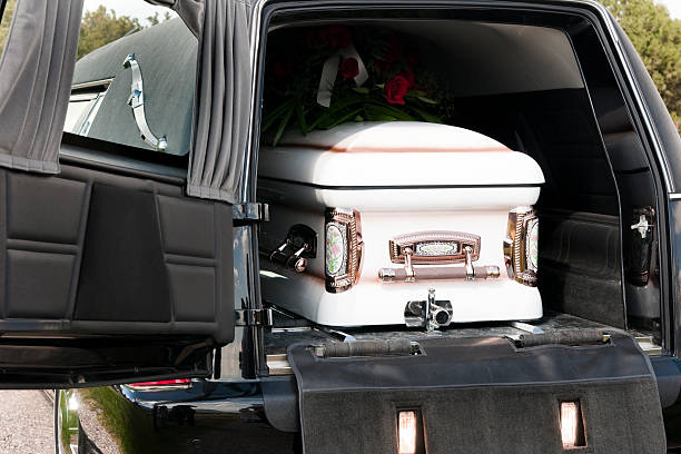 Casket in Hearse  hearse photos stock pictures, royalty-free photos & images