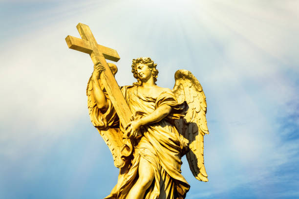 istock Bernini Statue on Ponte Sant Angelo in Rome, Italy 1183656313