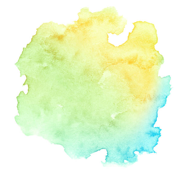 istock Multicolor watercolor in pastel colors with a smooth transition of the gradient. Isolated place with divorces and borders. Frame with copy space for text. 1183657510