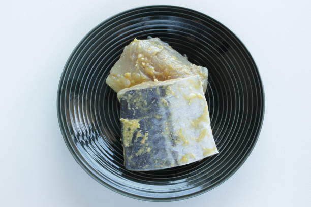 istock Japanese cooking, miso marinated mackerel on dish 1183659945