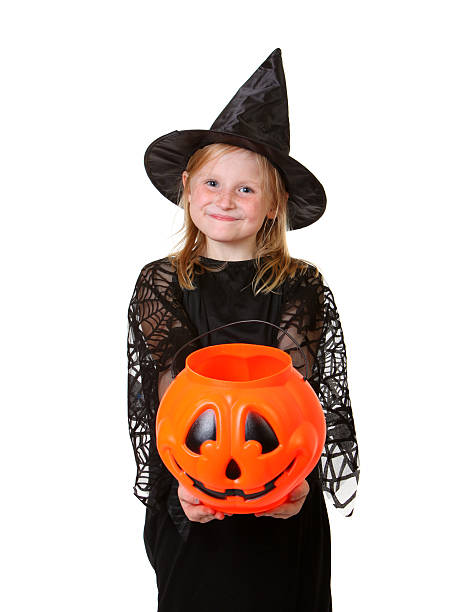 istock girl witch trick or treat 118367170