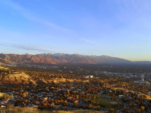 istock Salt Lake City view from Ensign Downs Park 1183673507