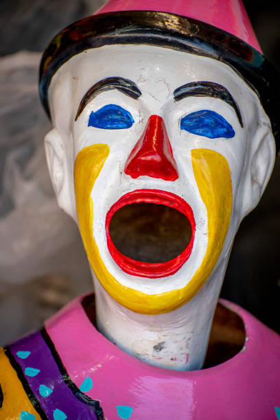 istock Ping pong ball clown at a local fairground. 1183674568